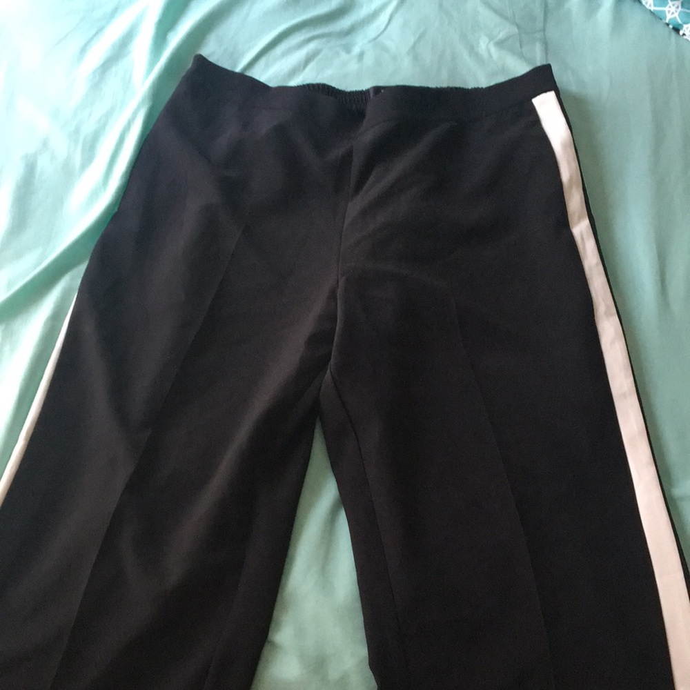 Black boot cut pants